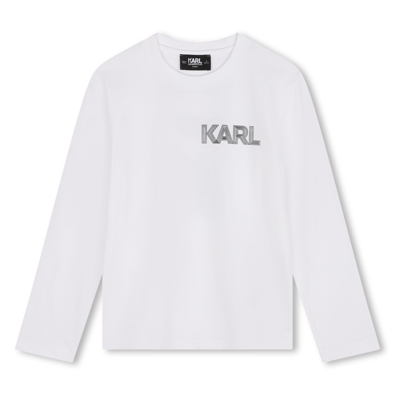 Lang&auml;rmliges Baumwoll-T-Shirt KARL LAGERFELD KIDS 
                        BOY