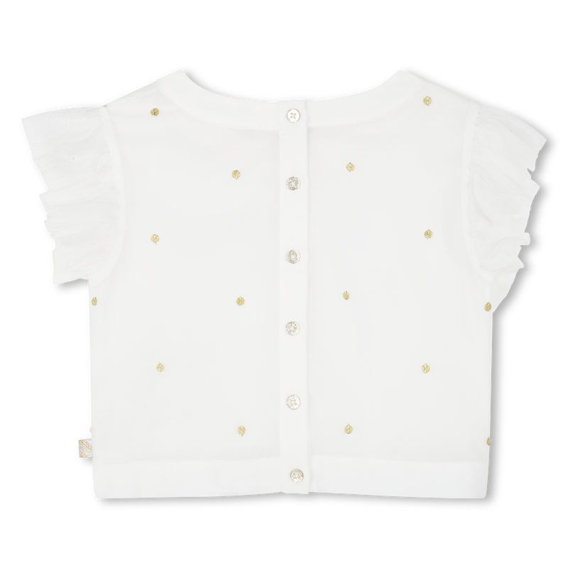Bluse mit T&uuml;ll und Pailletten BILLIEBLUSH 
                        GIRL