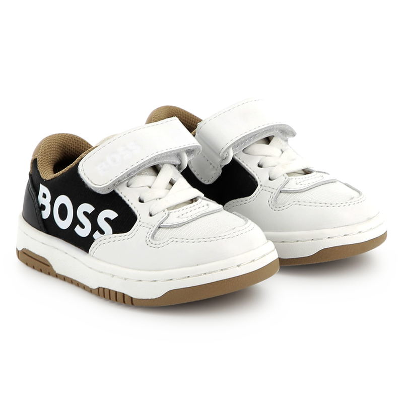 Ledersneaker mit Klettriemen BOSS 
                        BOY