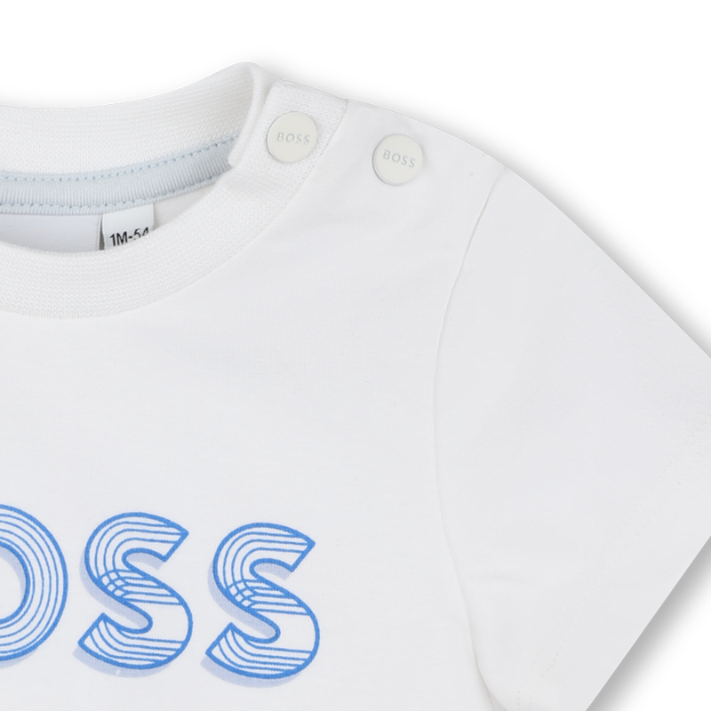 T-Shirt mit gedrucktem Logo BOSS 
                        BOY