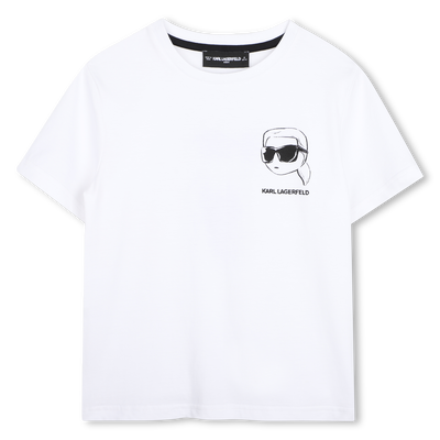 T-Shirt mit kurzen &Auml;rmeln KARL LAGERFELD KIDS JUNGE