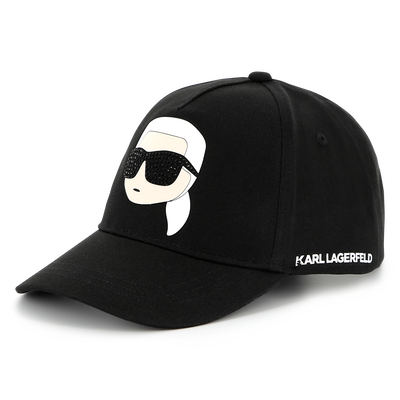 Verstellbares Baumwoll-Cap KARL LAGERFELD KIDS GIRL