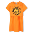 2-in-1-Kleid mit Motiv, ORANGE, hi-res