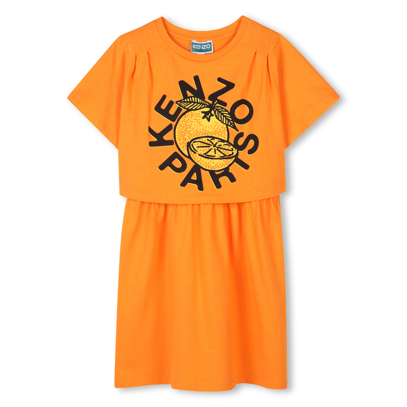 2-in-1-Kleid mit Motiv KENZO KIDS 
                        GIRL