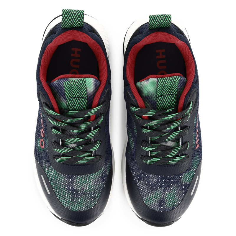 Bedruckte Schn&uuml;rsneaker HUGO 
                        BOY