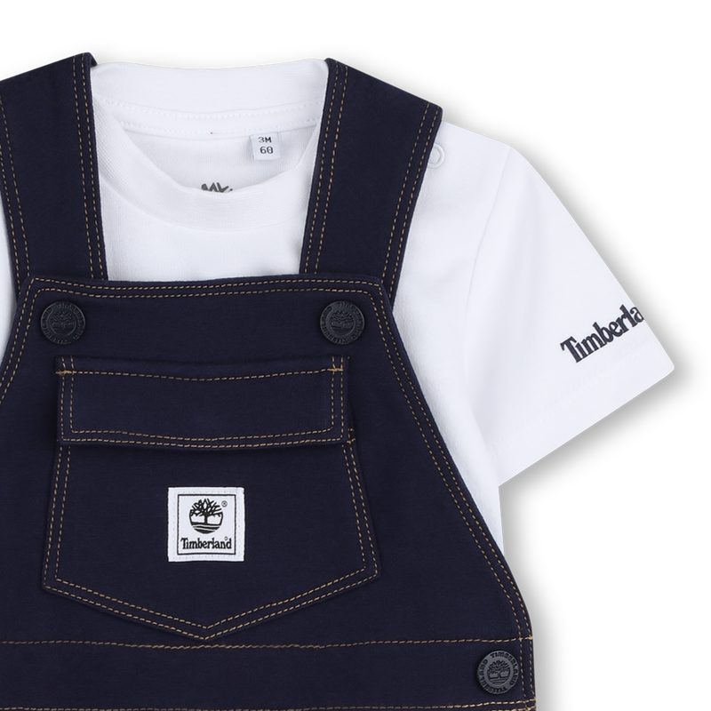 OVERALL UND T-SHIRT-SET TIMBERLAND 
                        BOY