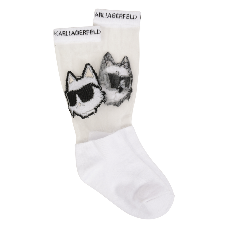 Socken mit Ajourmuster KARL LAGERFELD KIDS 
                        GIRL