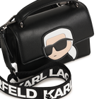 Handtasche aus feinnarbigem, beschichtetem Textil KARL LAGERFELD KIDS 
                    GIRL