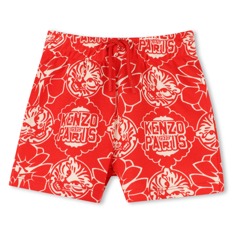 Baumwoll-Bermuda mit Print KENZO KIDS 
                        BOY