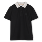 Kurzarm-Polo, SCHWARZ, hi-res