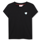 T-Shirt mit kurzen &Auml;rmeln, SCHWARZ, hi-res