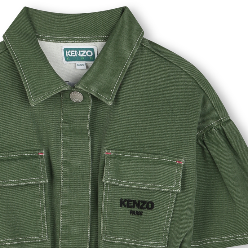 Safari-Kleid aus Baumwolle KENZO KIDS 
                        GIRL