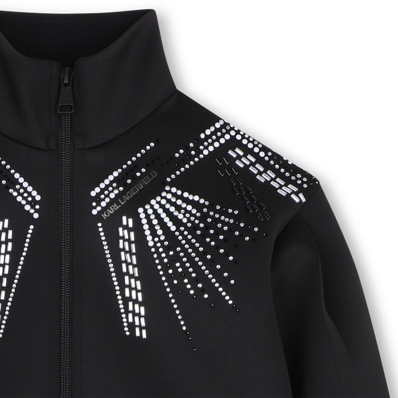 Stehkragen-Cardigan KARL LAGERFELD KIDS 
                        GIRL