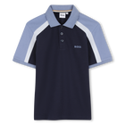 Kurz&auml;rmeliges poloshirt, MARINE, hi-res