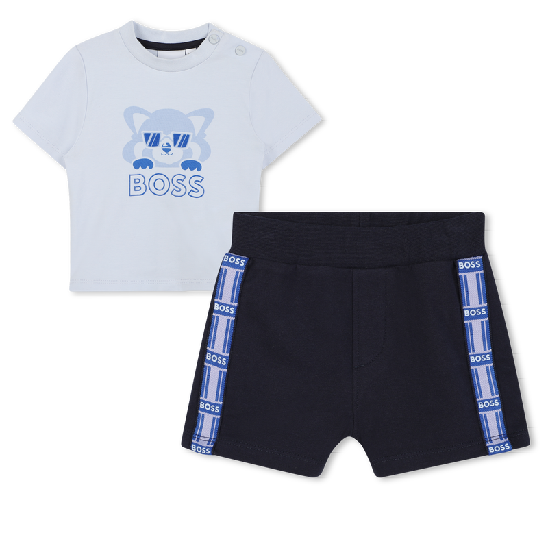 T-Shirt und Shorts mit Druck BOSS 
                        BOY