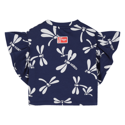 KURZ&Auml;RMELIGES T-SHIRT KENZO KIDS GIRL