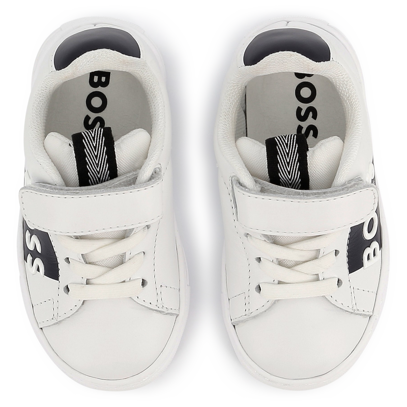 Ledersneaker mit Klettriemen BOSS 
                        BOY