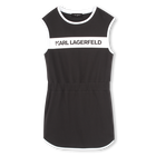 &Auml;rmelloses Kleid mit Taschen KARL LAGERFELD KIDS 
                    GIRL
