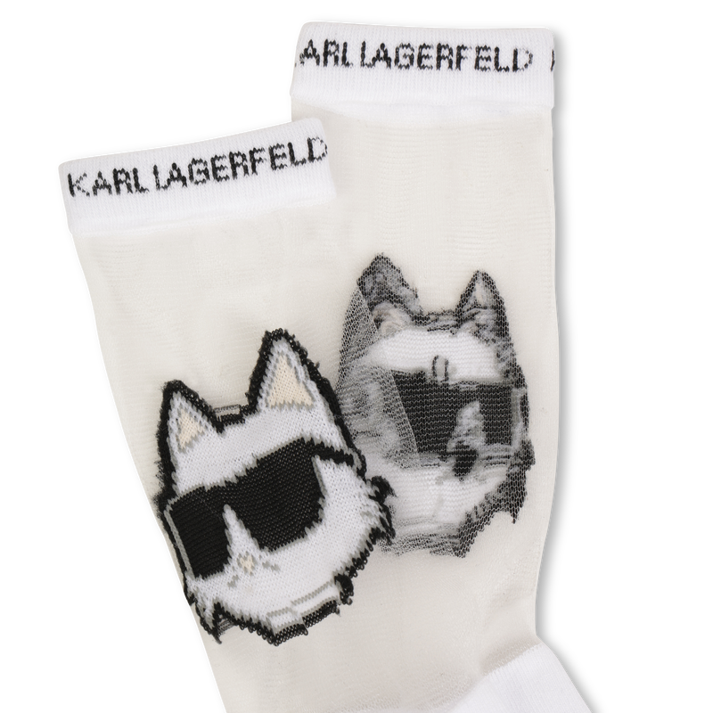 Socken mit Ajourmuster KARL LAGERFELD KIDS 
                        GIRL