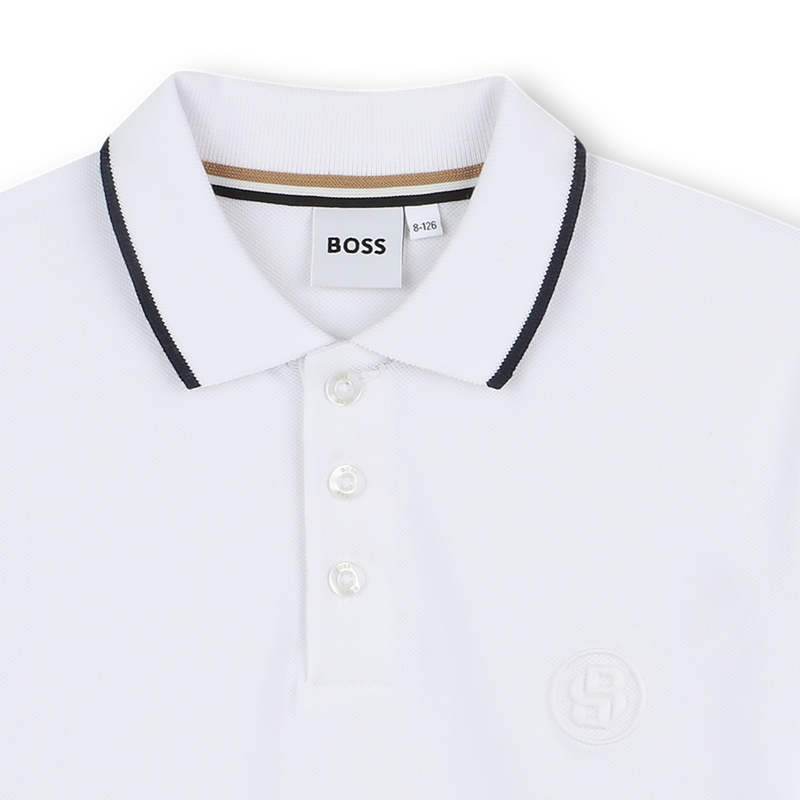 Gerades Baumwoll-Poloshirt BOSS 
                        BOY
