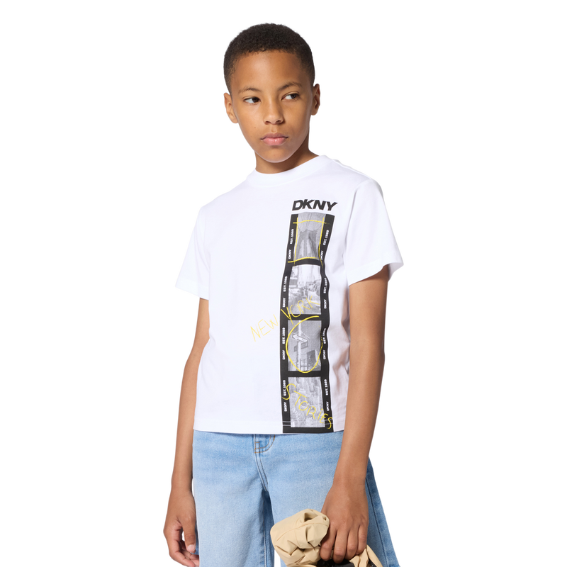 KURZ&Auml;RMELIGES T-SHIRT DKNY 
                        BOY
