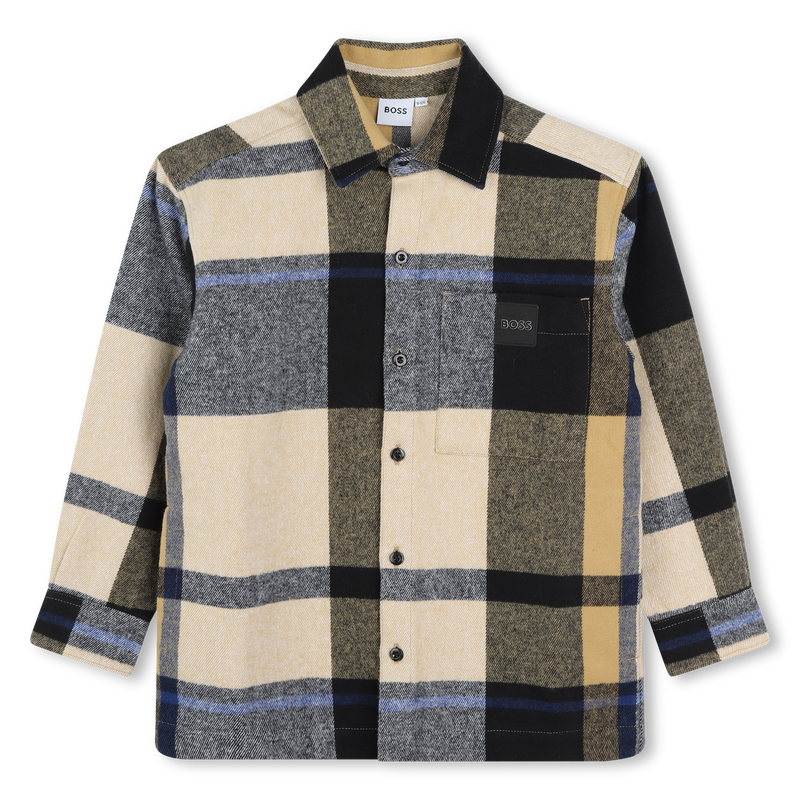 Langärmliges Baumwoll-Hemd BOSS 
                        BOY