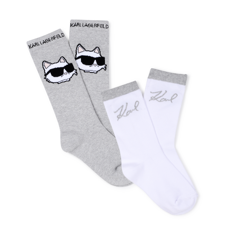 Set mit 2 paar socken KARL LAGERFELD KIDS 
                        GIRL