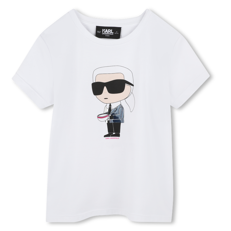 Bedrucktes T-Shirt KARL LAGERFELD KIDS 
                        GIRL