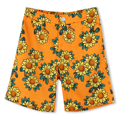 Bedruckte Baumwoll-Bermudas KENZO KIDS BOY