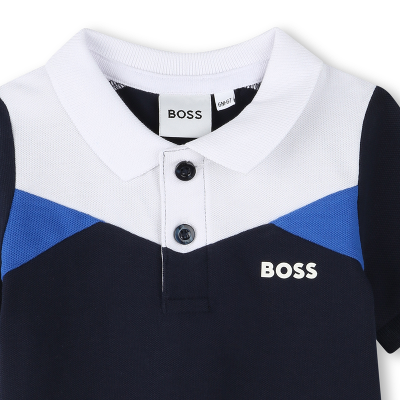 Polo-Shirt mit Farbbl&ouml;cken BOSS 
                        BOY