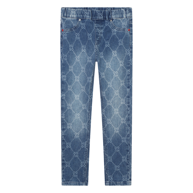 Enge Jeans mit Druck HUGO 
                        GIRL