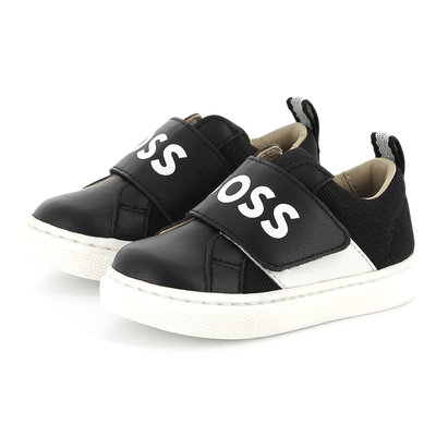 Ledersneaker mit Klettriemen BOSS BOY