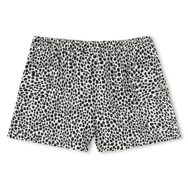 Viskose-Shorts mit Print MICHAEL KORS 
                        GIRL