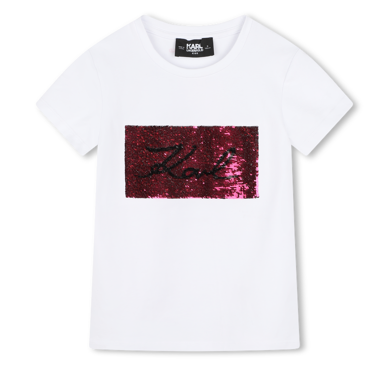 T-Shirt mit Wendepailletten KARL LAGERFELD KIDS 
                        GIRL