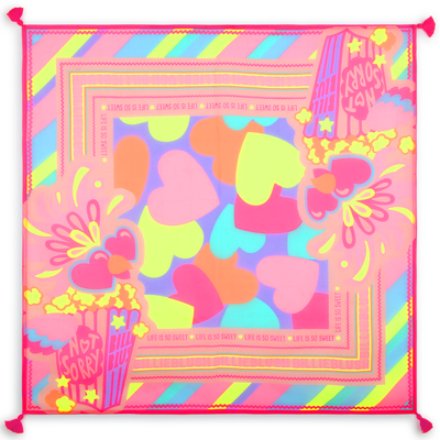 Carr&eacute; mit Druck BILLIEBLUSH GIRL