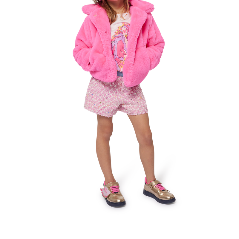 Mantel aus flauschigem Fleece BILLIEBLUSH 
                        GIRL