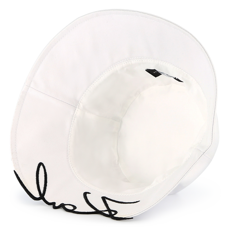 Bestickter Baumwoll-Fischerhut KARL LAGERFELD KIDS 
                        GIRL