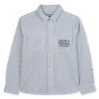 Gestreiftes Hemd aus Baumwolle KENZO KIDS 
                    BOY
