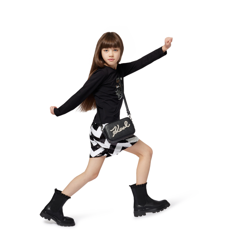 Chelsea-Stiefel aus Rindsleder KARL LAGERFELD KIDS 
                        GIRL