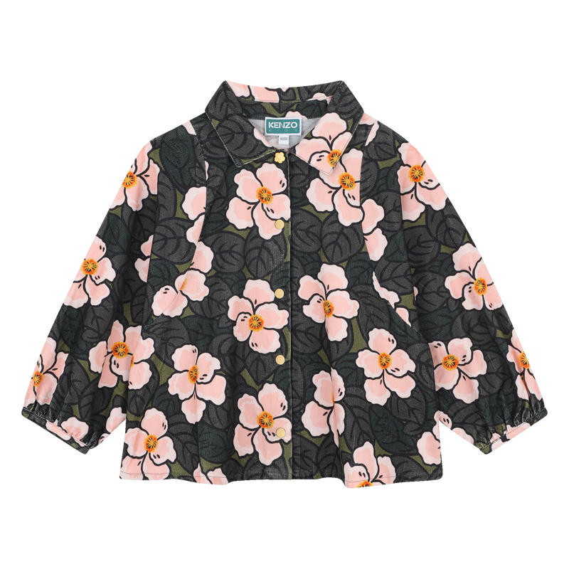 Bluse aus Samt KENZO KIDS 
                        GIRL