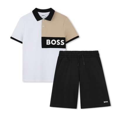 Polo und Shorts aus Baumwolle BOSS BOY