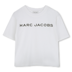 Baumwoll-T-Shirt mit Strass MARC JACOBS 
                    GIRL