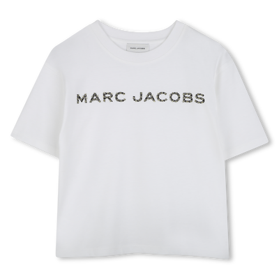 Baumwoll-T-Shirt mit Strass MARC JACOBS GIRL