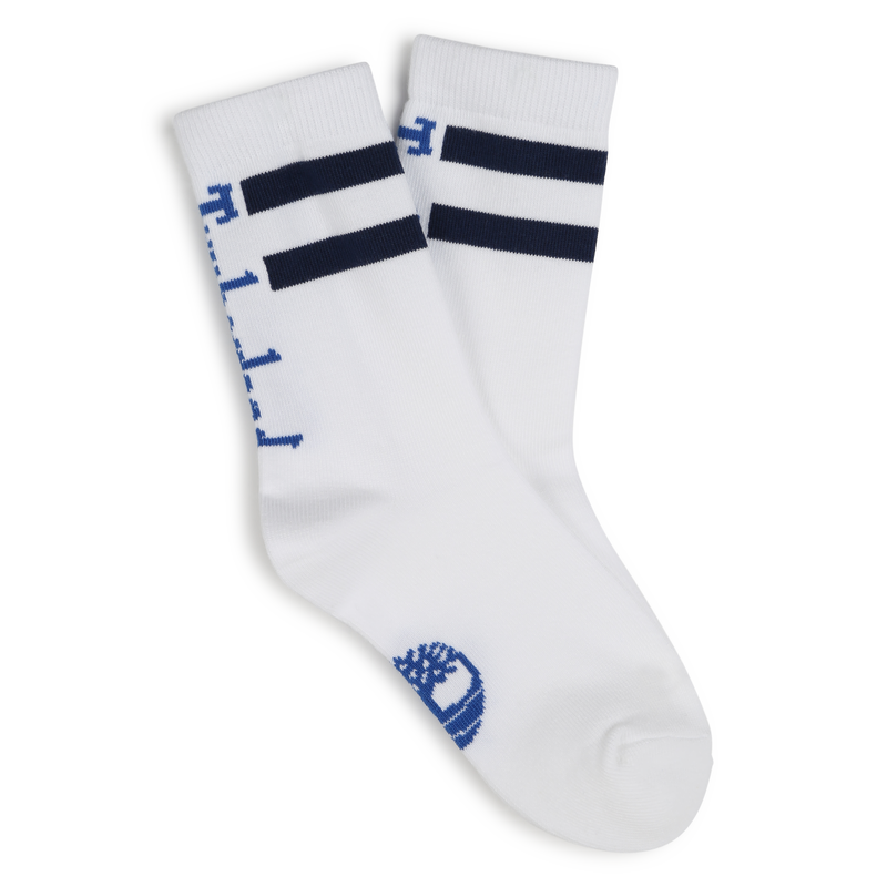 Hohe, bedruckte Socken TIMBERLAND 
                        BOY