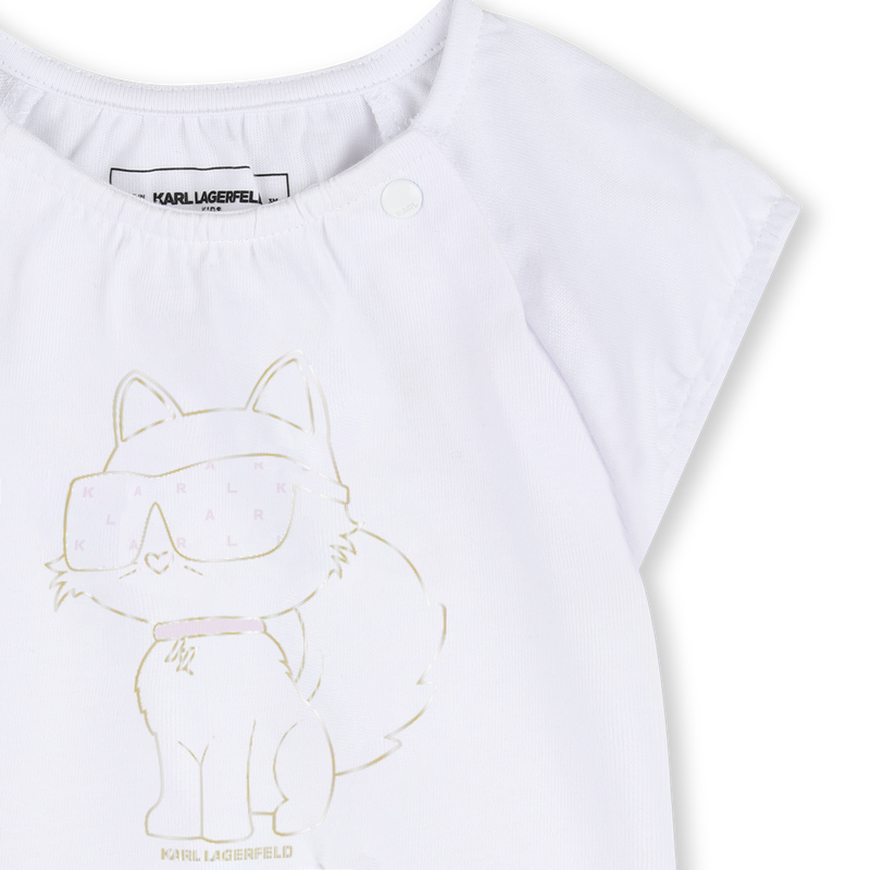 SET AUS T-SHIRT UND ROCK KARL LAGERFELD KIDS 
                        GIRL