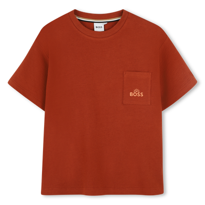 Baumwollshirt mit Stickerei BOSS BOY